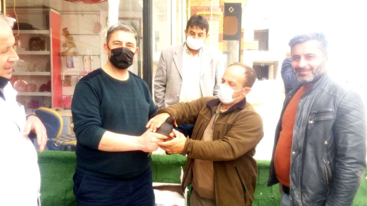 Kayseri\'de yaralı su tavuğu tedavi altına alındı
