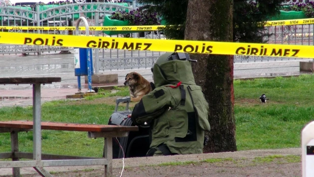 Bomba imha ekiplerinin patlattığı şüpheli valiz boş çıktı