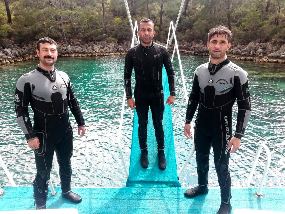 İtfaiyenin balıkadamlarına sıkı eğitim