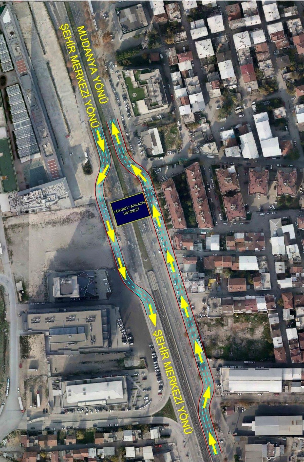 Mudanya Yolu\'nda trafik düzenlemesi