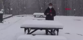 Zonguldak, nisan karı ile bembeyaz