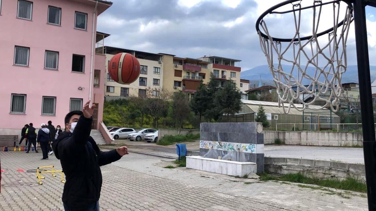 Hem eğlendiler hem spor yaptılar