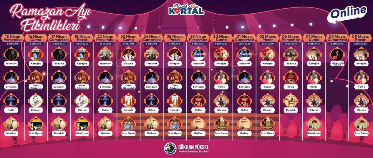 Kartal Belediyesinin Ramazan ayı etkinlikleri başlıyor