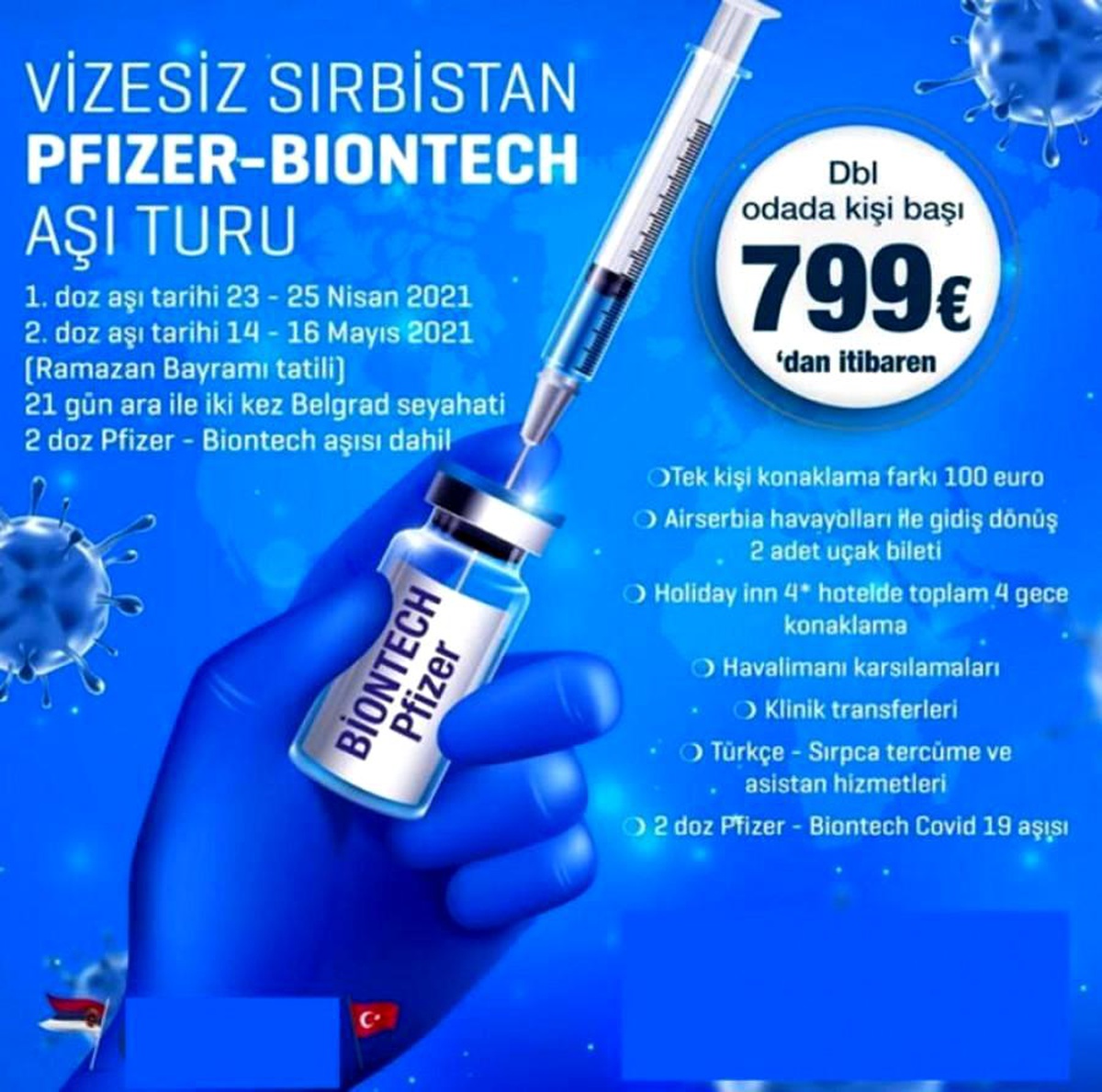 Aşı olmak isteyenler için \'Aşı Turizmi\'