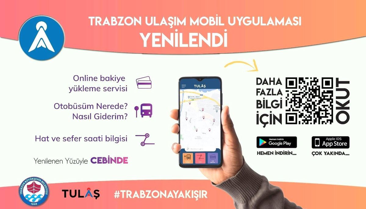 Trabzon\'da toplu taşımada mobil kolaylık