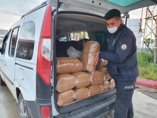 Adana'da 500 kilo kaçak tütün ele geçirildi