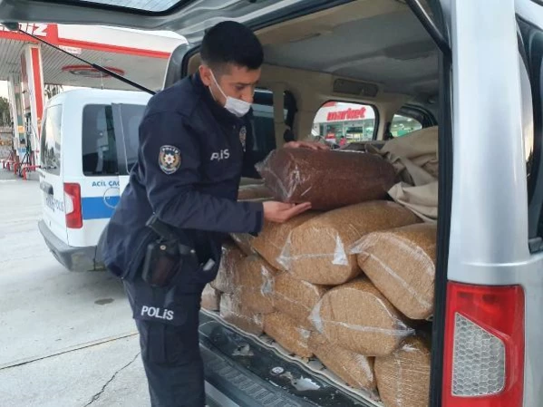 Adana'da 500 kilo kaçak tütün ele geçirildi