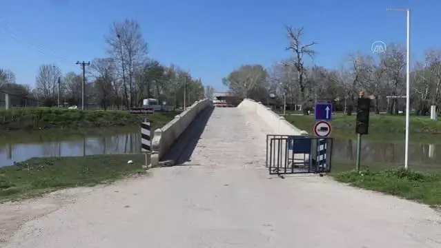 Geçen hafta sarı alarm verilen Tunca Nehri'nin debisi düşüşe geçti