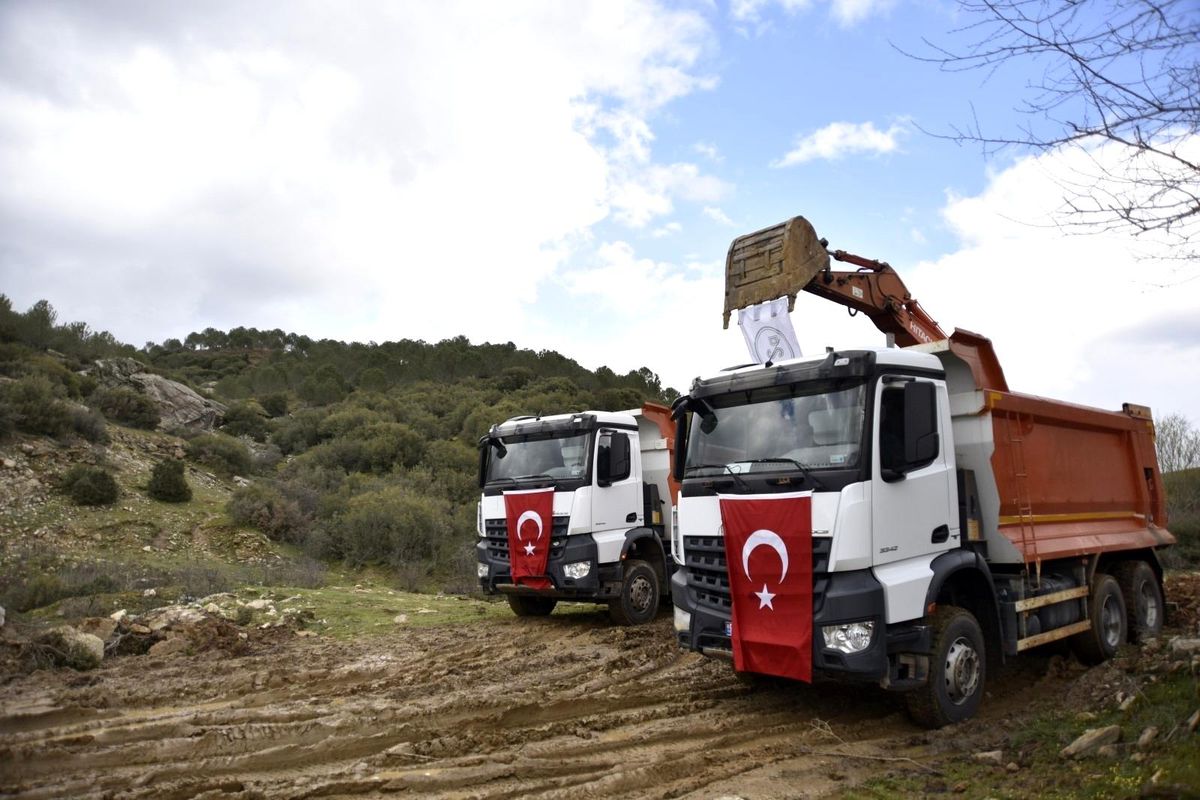Karacaören Göleti\'nin yapımına başlandı