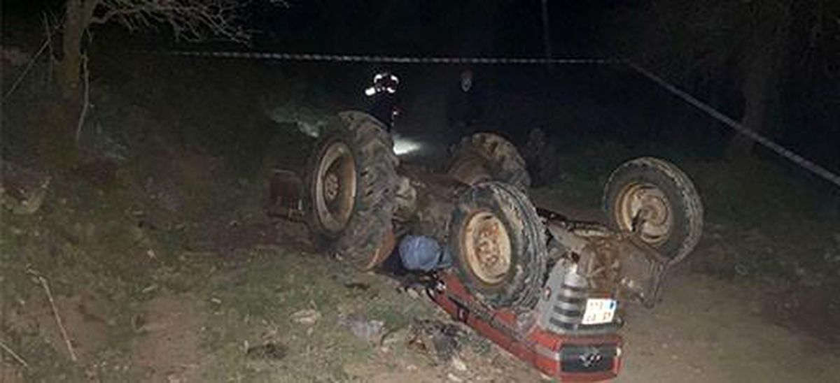 Son dakika haber: Koruma demiri olmayan traktör devrildi: 1 ölü