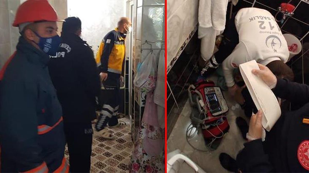 İhbar üzerine harekete geçen ekipler girdikleri banyoda cansız beden buldu