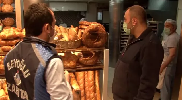 Beyoğlu zabıtasından fırınlara pide ve hijyen denetimi