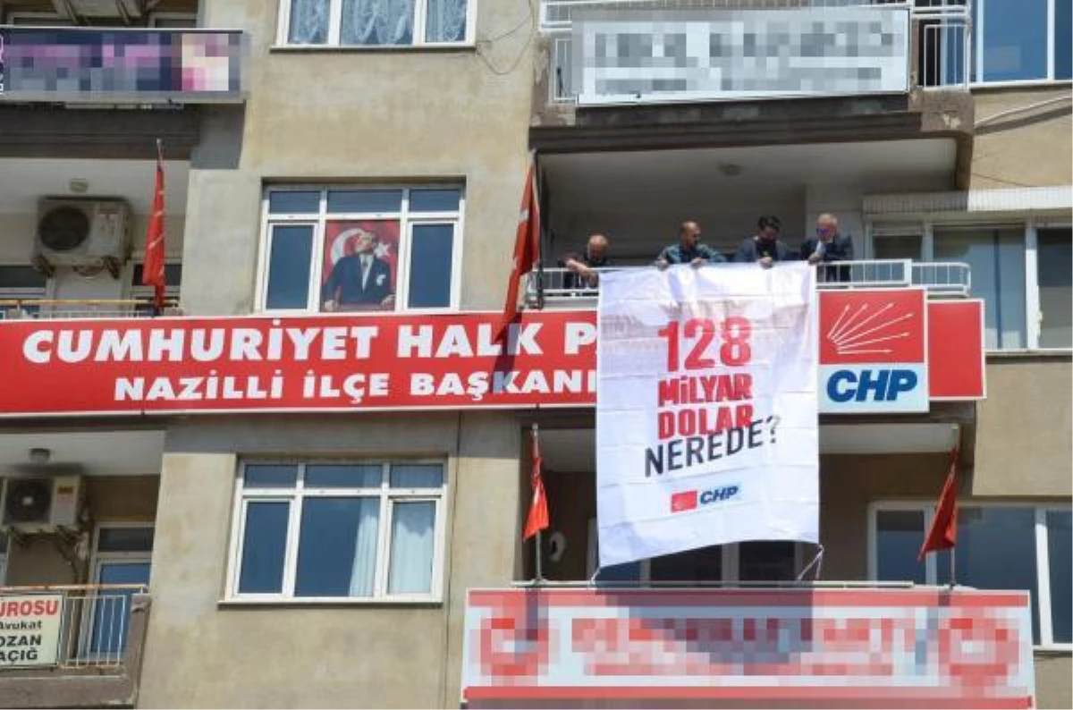 Son dakika haber | CHP Nazilli İlçe Başkanlığı\'na asılan pankartı polis kaldırdı