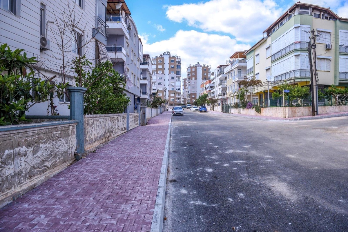 Kepez\'de kilit taşlı yolların dönüşümü tamamlandı