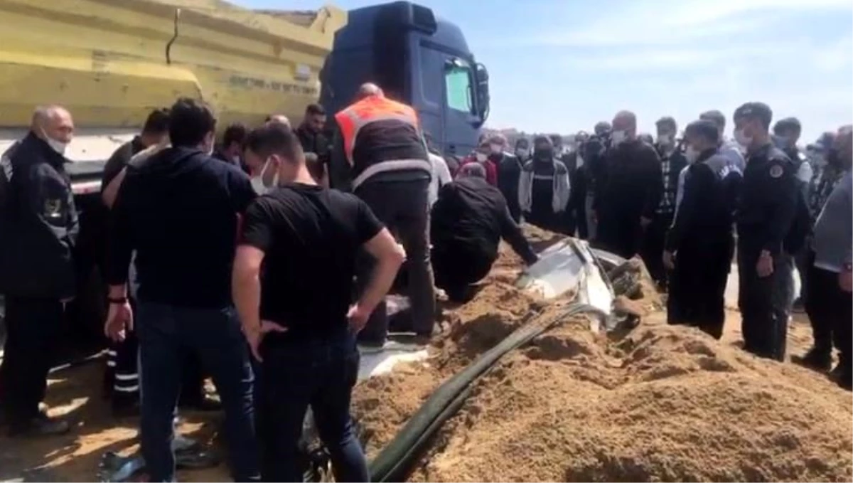 Kumburgaz TEM\'de hafriyat kamyonu dehşeti: 1 ölü