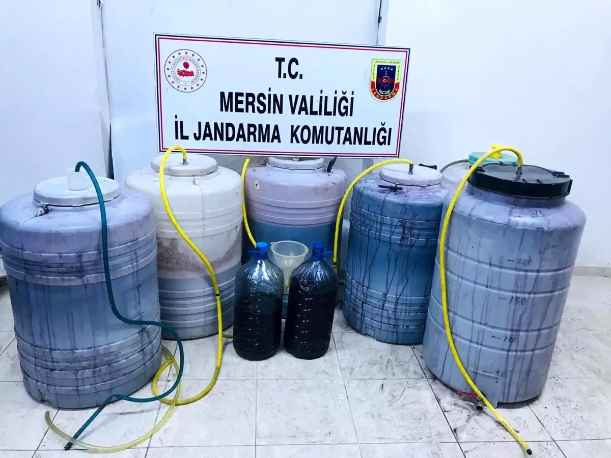 Mersin\'de bin 184 litre sahte içki ele geçirildi