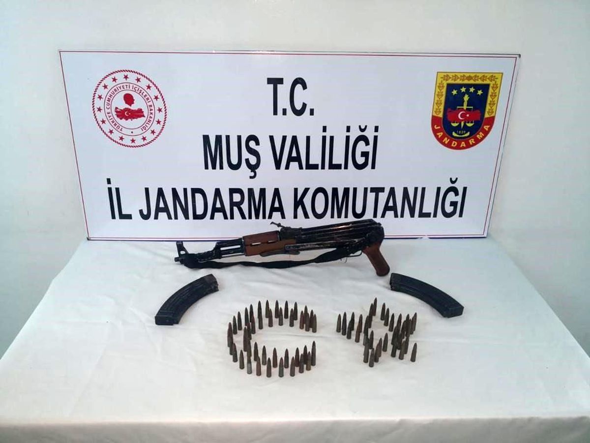 Muş\'ta gümrük kaçağı silah ve mühimmat ele geçirildi