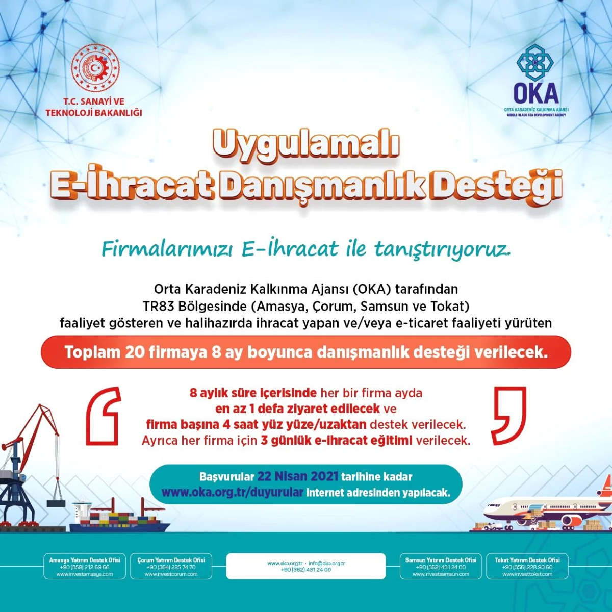 OKA uygulamalı e-ihracat danışmanlık desteği başvuruya açıldı