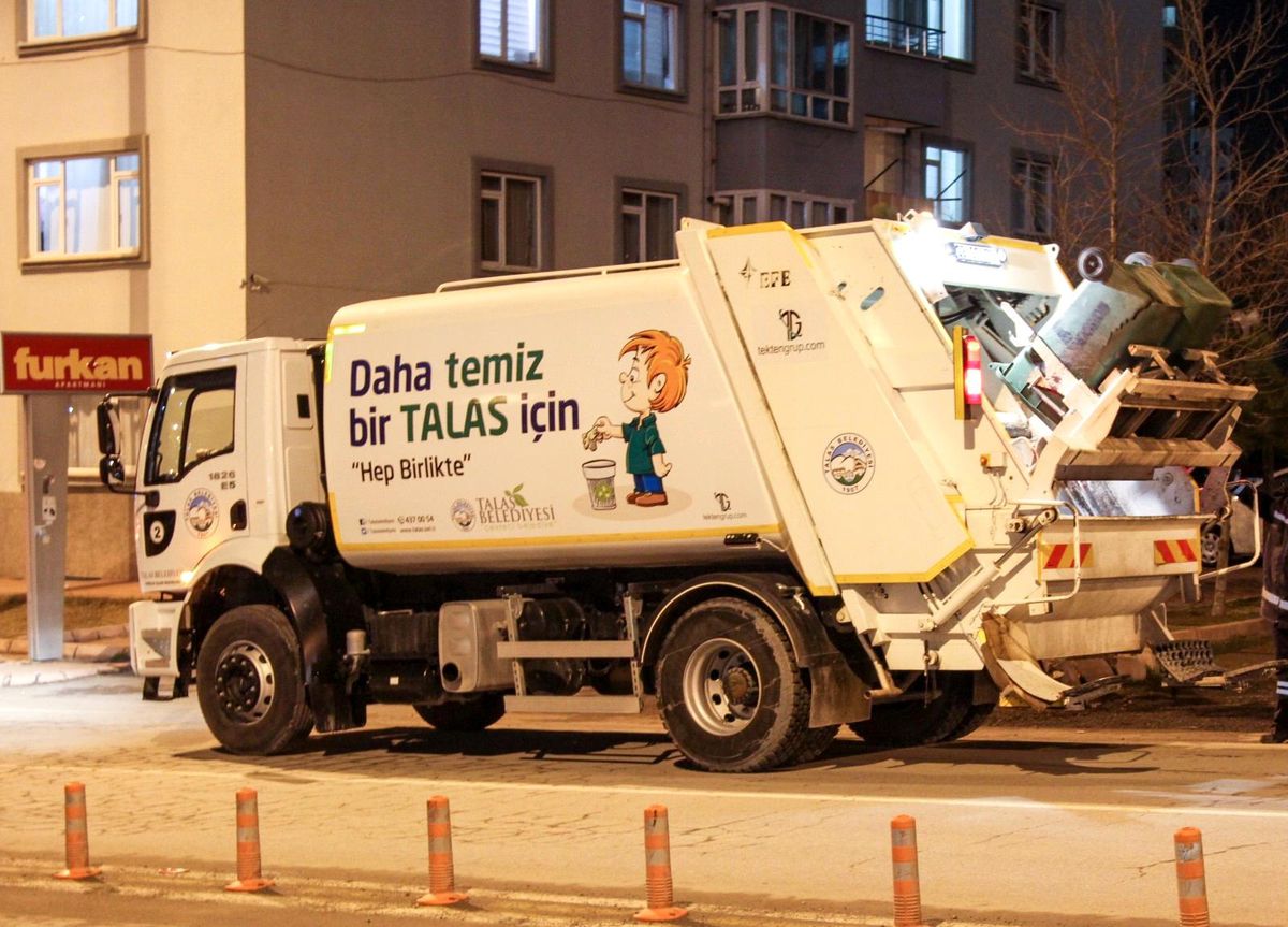 Talas\'ta çöp toplama saatleri değişti
