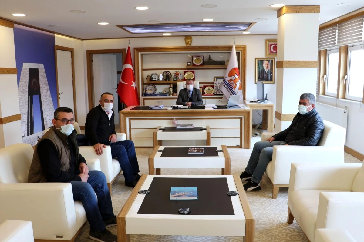 Son dakika... Yatırımcı iş adamlarından Havza Belediye Başkanı Özdemir\'e ziyaret