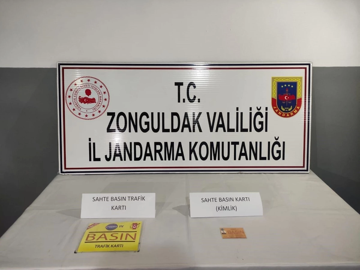 Zonguldak\'ta sahte basın kartı kullanan kişi yakalandı