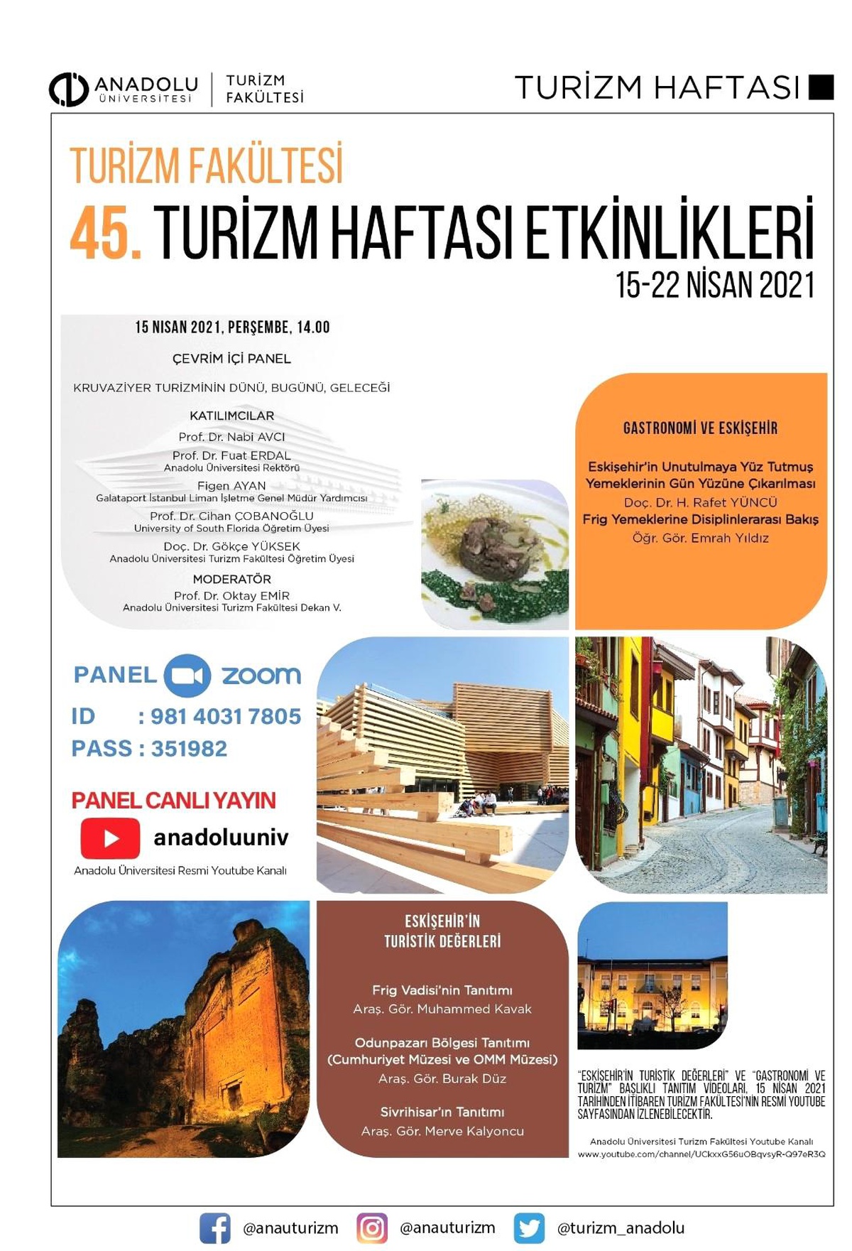 Anadolu\'da 45. Turizm Haftası etkinlikleri