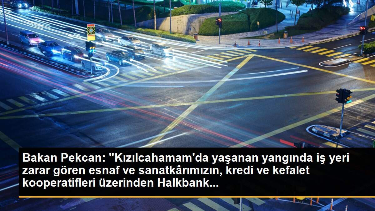 Son dakika... Kızılcahamam\'daki yangında zarar gören esnaf, destek açıklaması yapan Bakan Pekcan\'a teşekkür etti