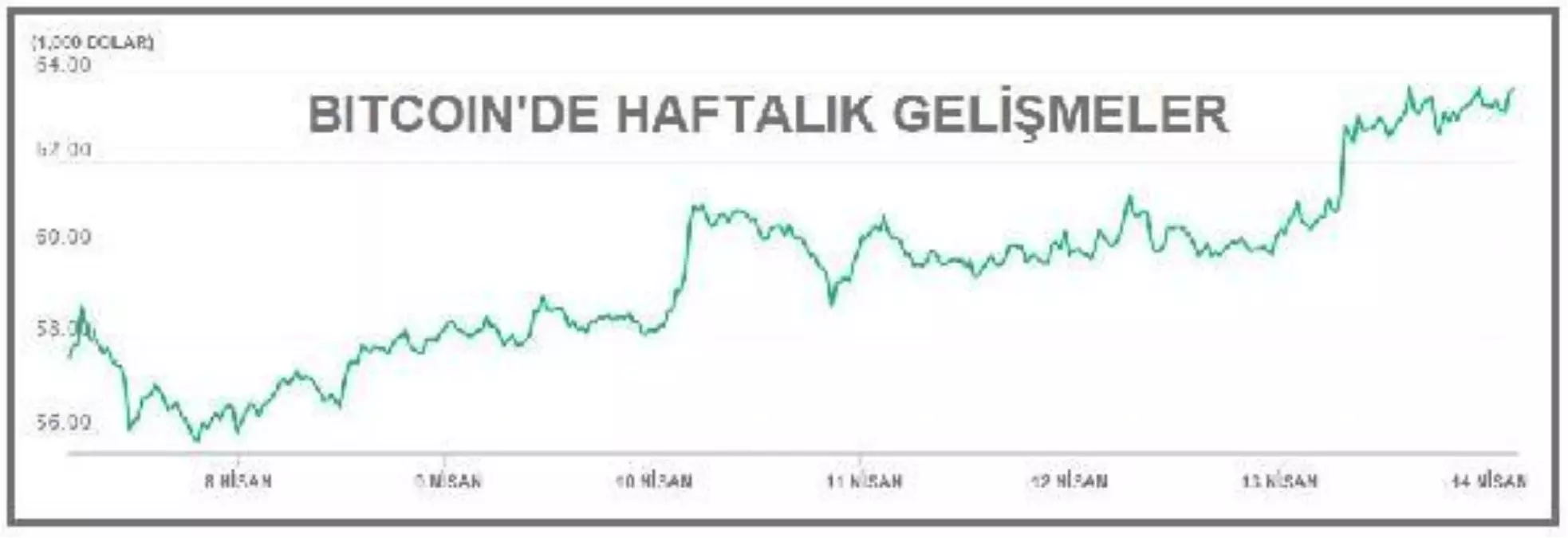 Bitcoin\'de yeni zirve 63,835.01 dolar