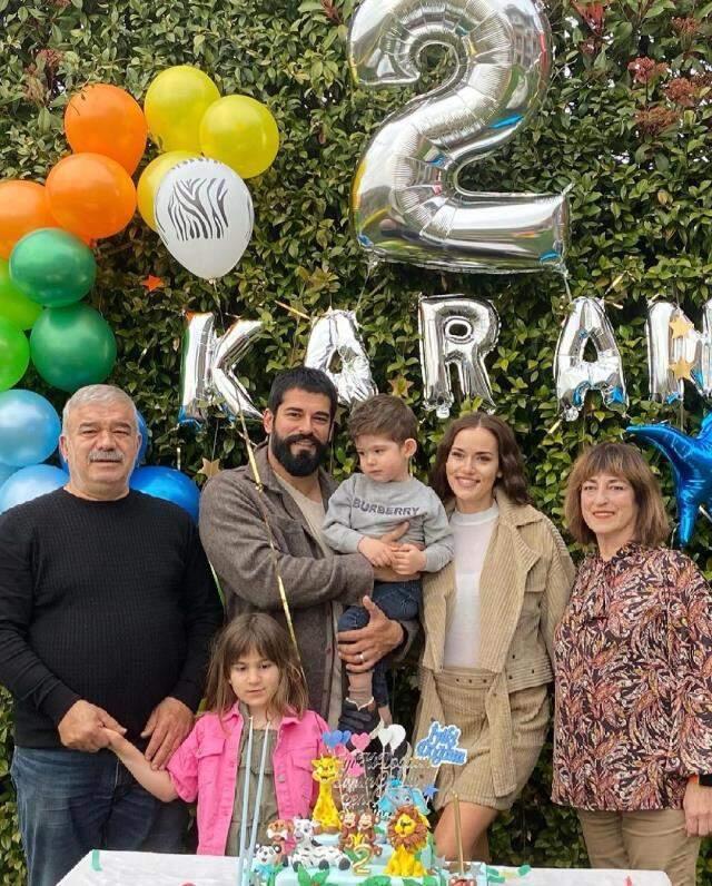 Burak Özçivit ve Fahriye Evcen, 2 yaşına giren oğullarının doğum gününü kutladı