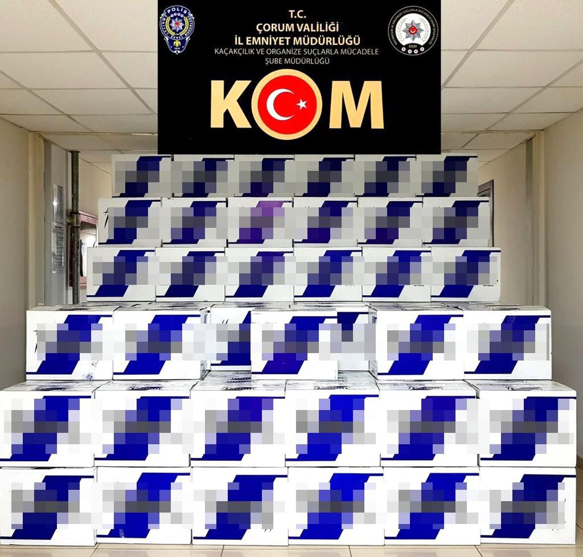 Çorum\'da kaçak makaron operasyonu