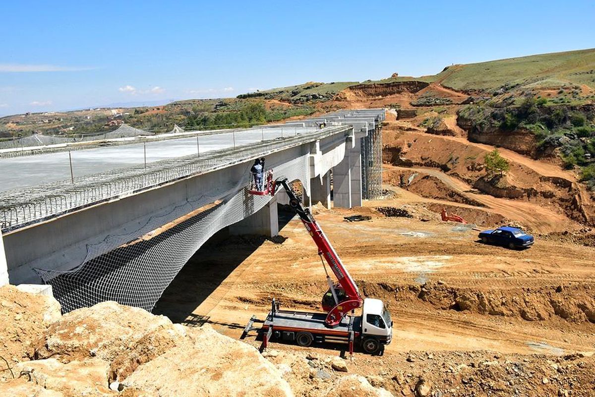 Malatya kuzey çevre yolu ilerliyor