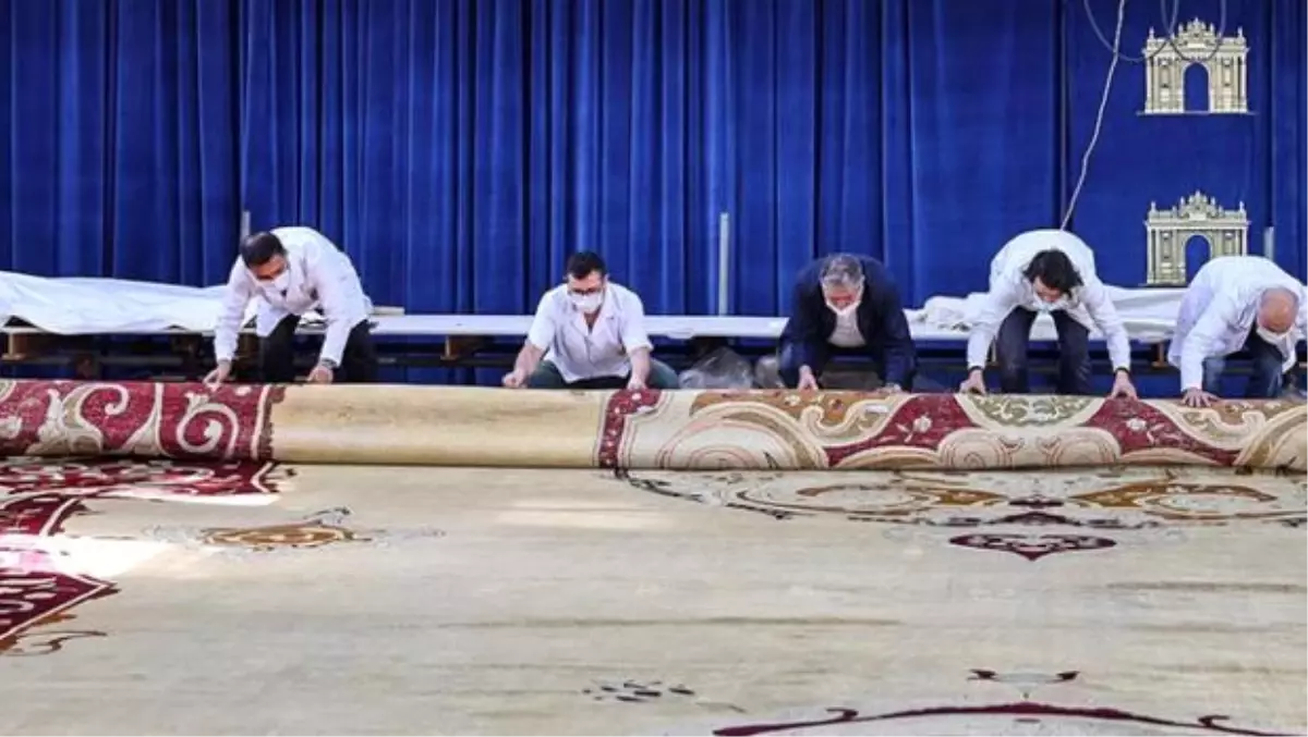 TARİHİN AYNASI KÜLTÜREL SERVET - Milli Sarayların en büyük halısının restorasyonu tamamlandı