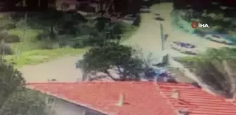 Son dakika 3. sayfa: Sarıyer'de aracın 70 metreden düşme anı kamerada