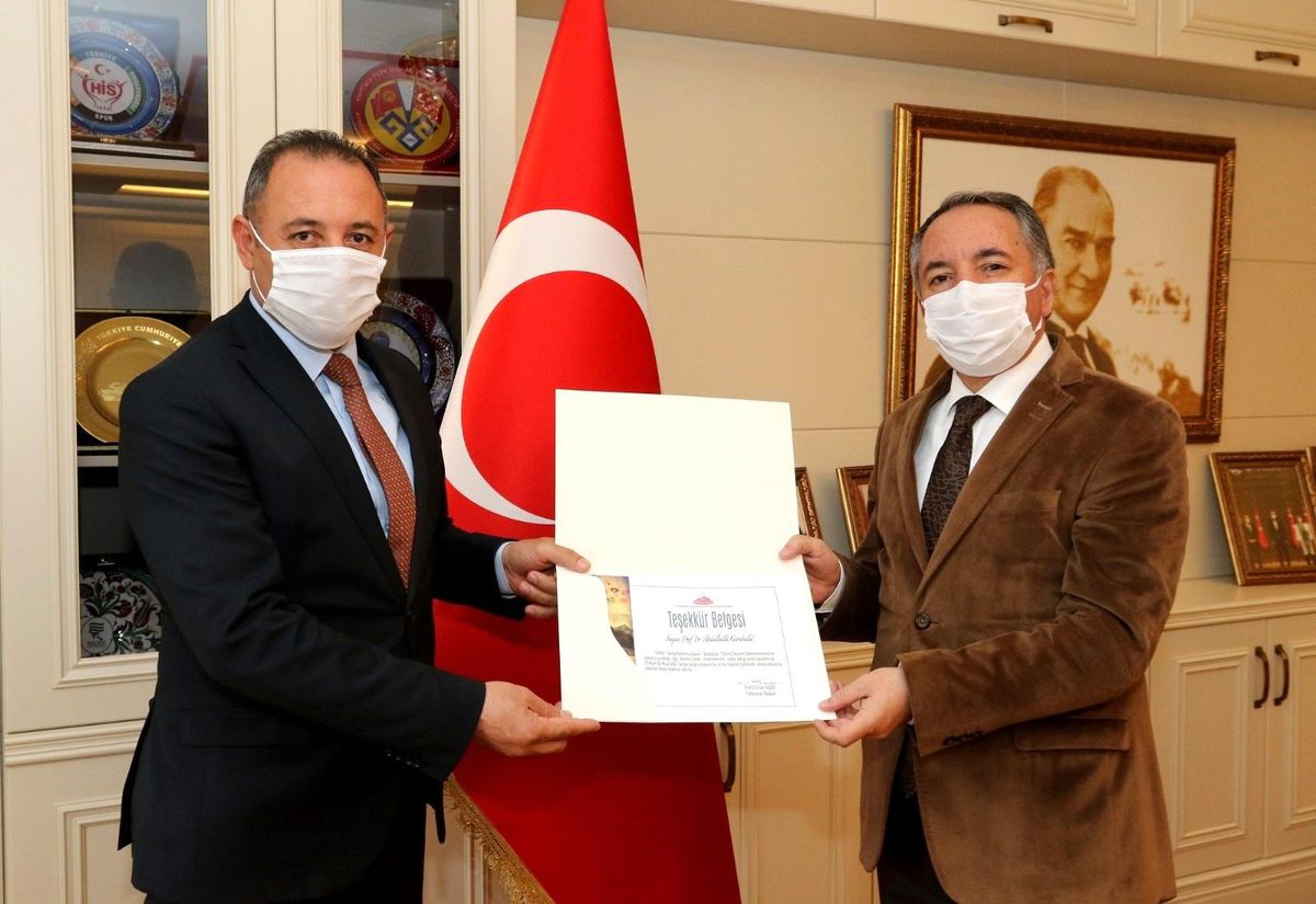 TDF, AİÇÜ Rektörü Prof. Dr. Karabulut\'a teşekkür belgesi gönderdi