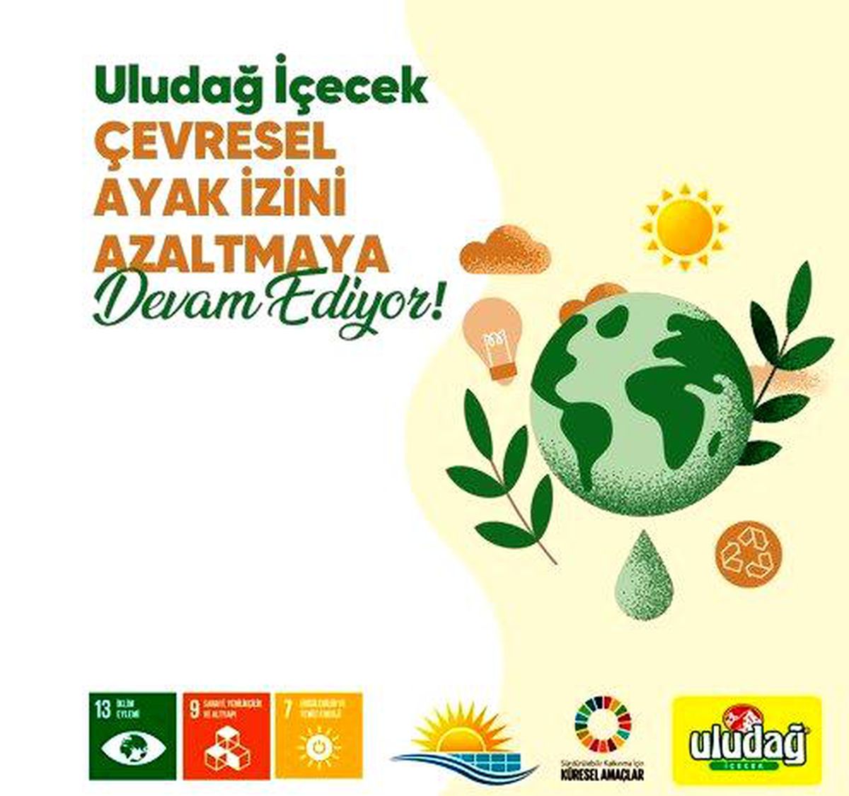 Son dakika! Uludağ içecek çevresel ayak izini "GES" ile azaltmaya devam ediyor