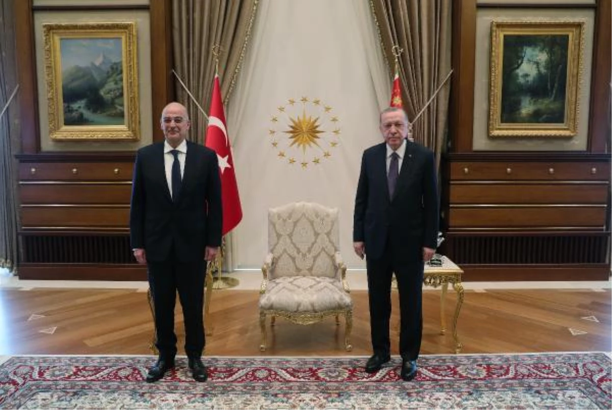 Erdoğan, Yunanistan Dışişleri Bakanı Dendias\'ı kabul etti