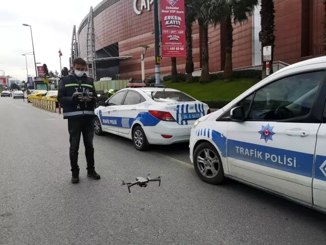 İstanbul'da yoğun bölgelerde trafik denetimi