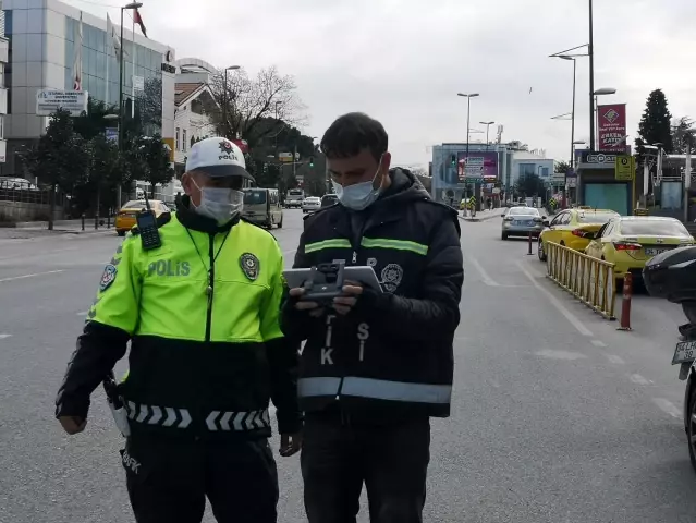 İstanbul'da yoğun bölgelerde trafik denetimi