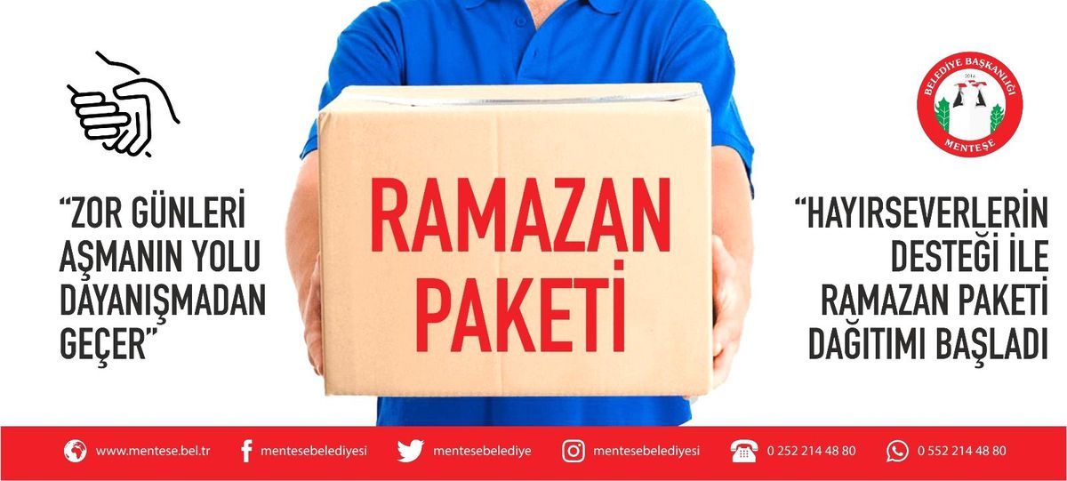 Menteşe Belediyesi, Ramazan paketi dağıtımına başladı