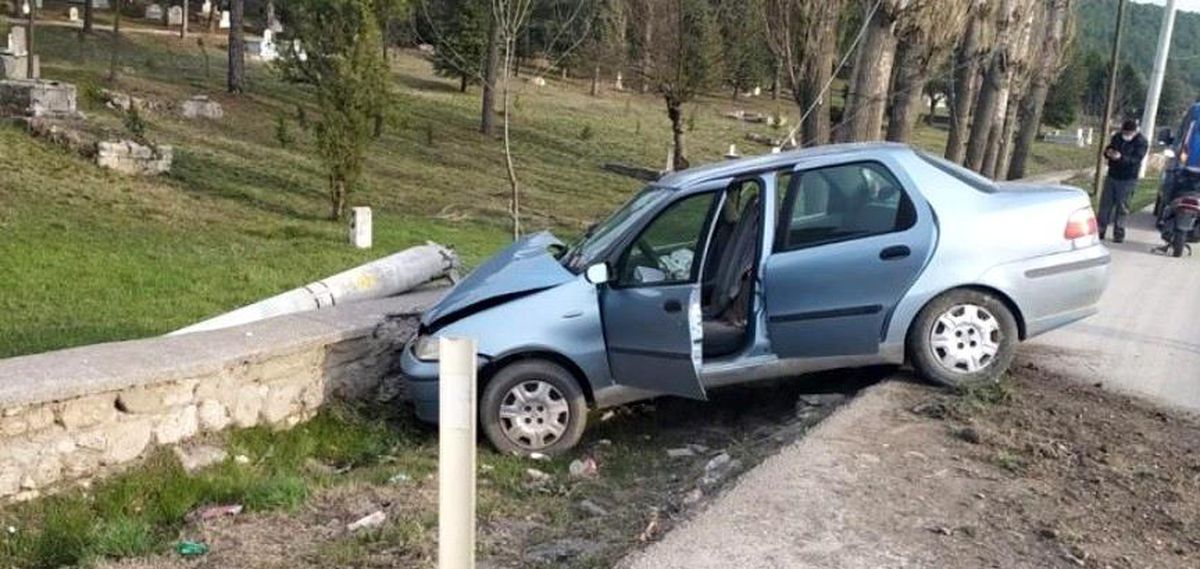 Tavşanlı\'da trafik kazası 1 yaralı
