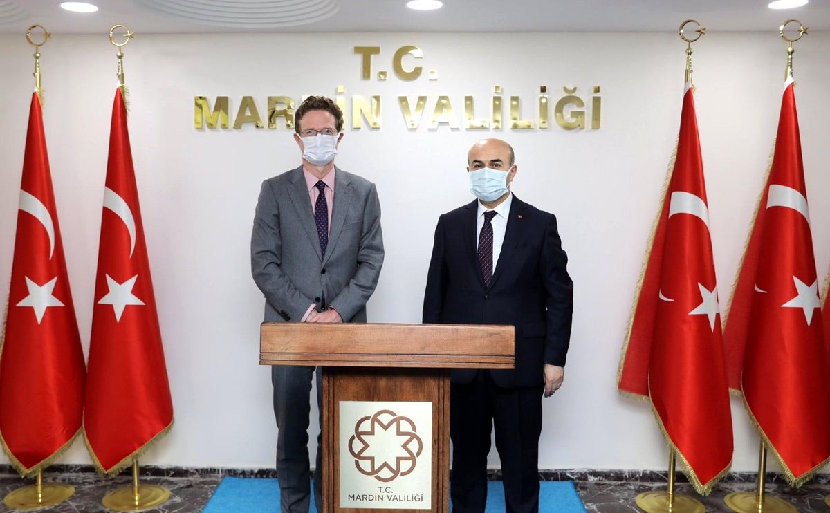 AB Türkiye Delegasyonu Başkanı Meyer-Landrut, Mardin Valisi Demirtaş ile bir araya geldi
