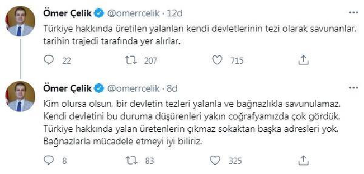 AK Parti\'li Çelik\'ten Dendias\'a tepki (2)