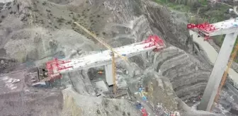 Türkiye'nin en yüksek ayaklı ikinci viyadüğünde sona doğru