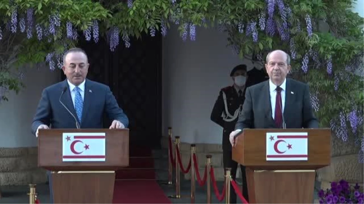 Dışişleri Bakanı Çavuşoğlu, KKTC Cumhurbaşkanı Tatar ile ortak basın toplantısında konuştu (2) Açıklaması