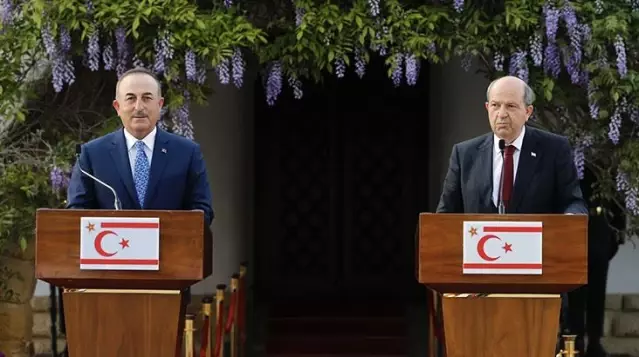 Çavuşoğlu'nun Yunan bakana yanıtına KKTC Cumhurbaşkanı Tatar'dan destek: 'Bravo sayın bakanımız' dedik Çavuşoğlu'nun Yunan bakana yanıtına KKTC Cumhurbaşkanı Tatar'dan destek: 'Bravo sayın bakanımız' dedik