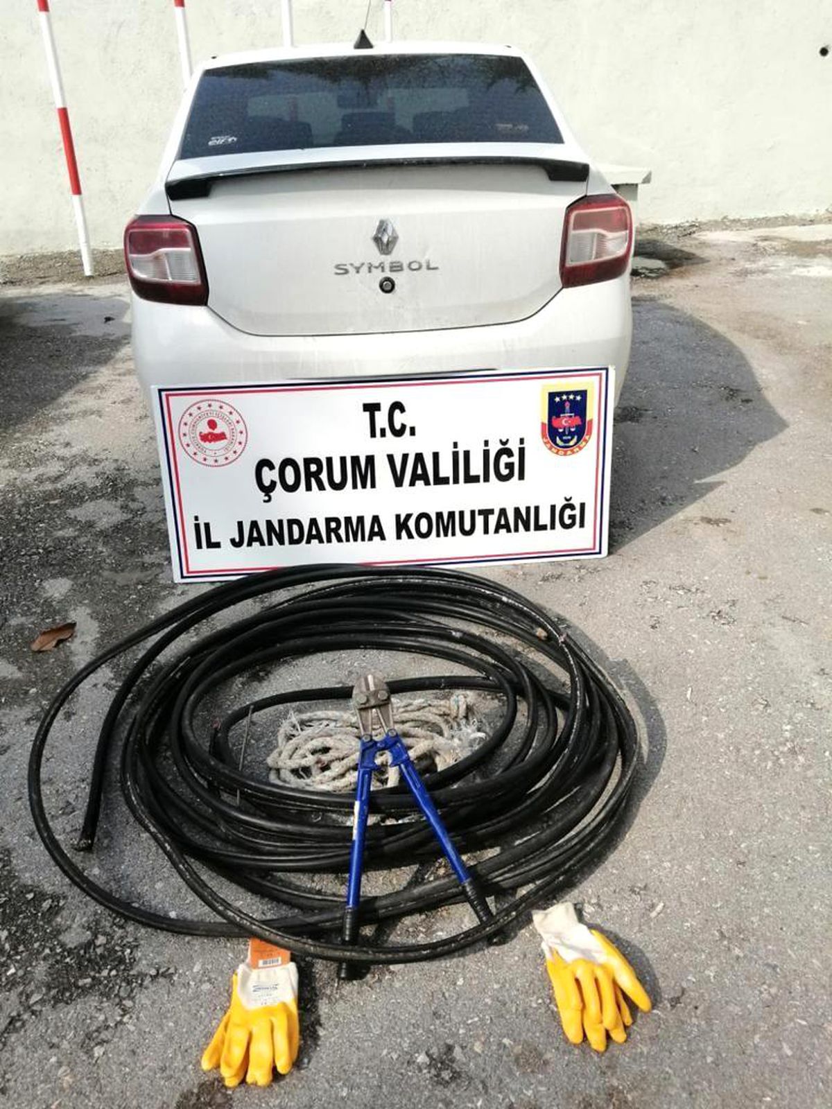 Çorum\'da kablo hırsızı yakalandı