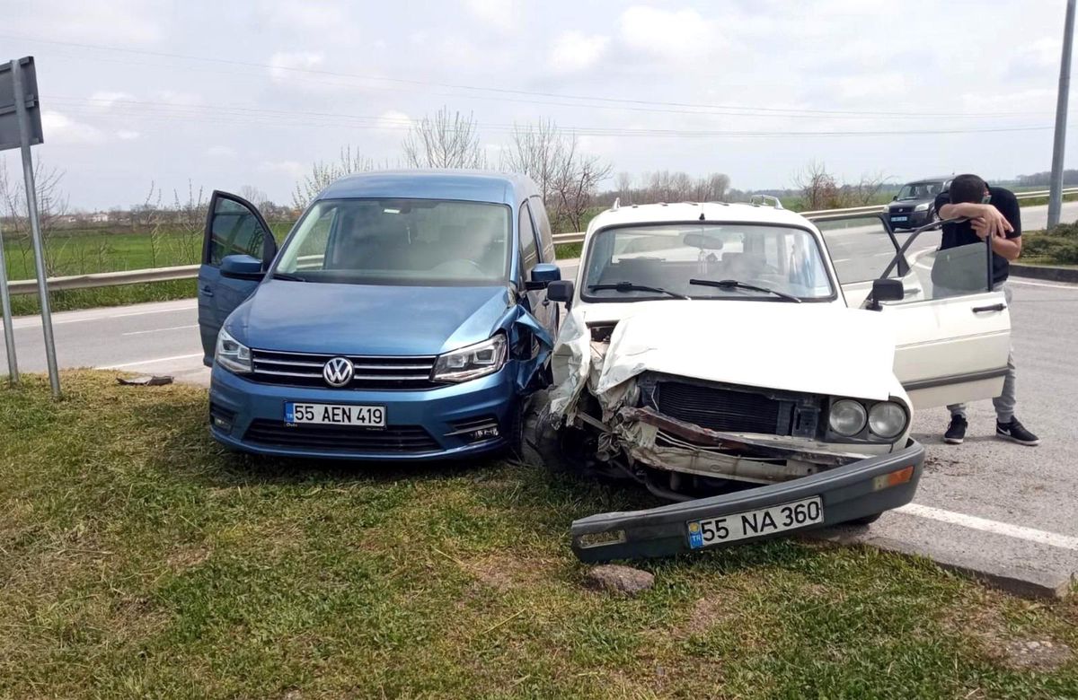 Samsun\'da trafik kazası: 1 yaralı