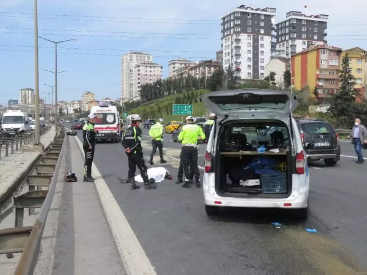 TEM\'de feci motosiklet kazası…Metrelerce sürüklenen sürücü hayatını kaybetti