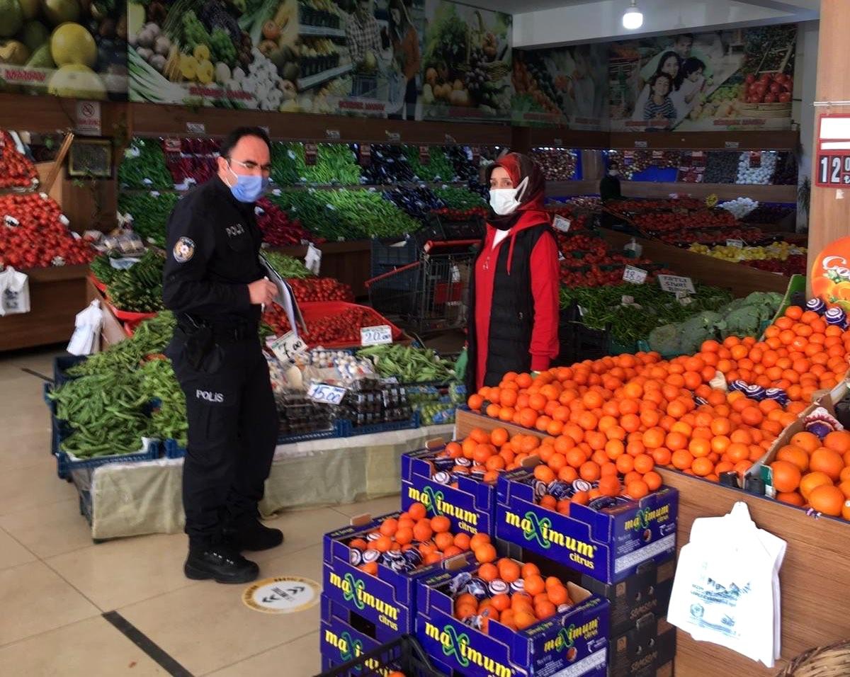 Bolu\'da, bin 90 personelle korona virüs denetimi