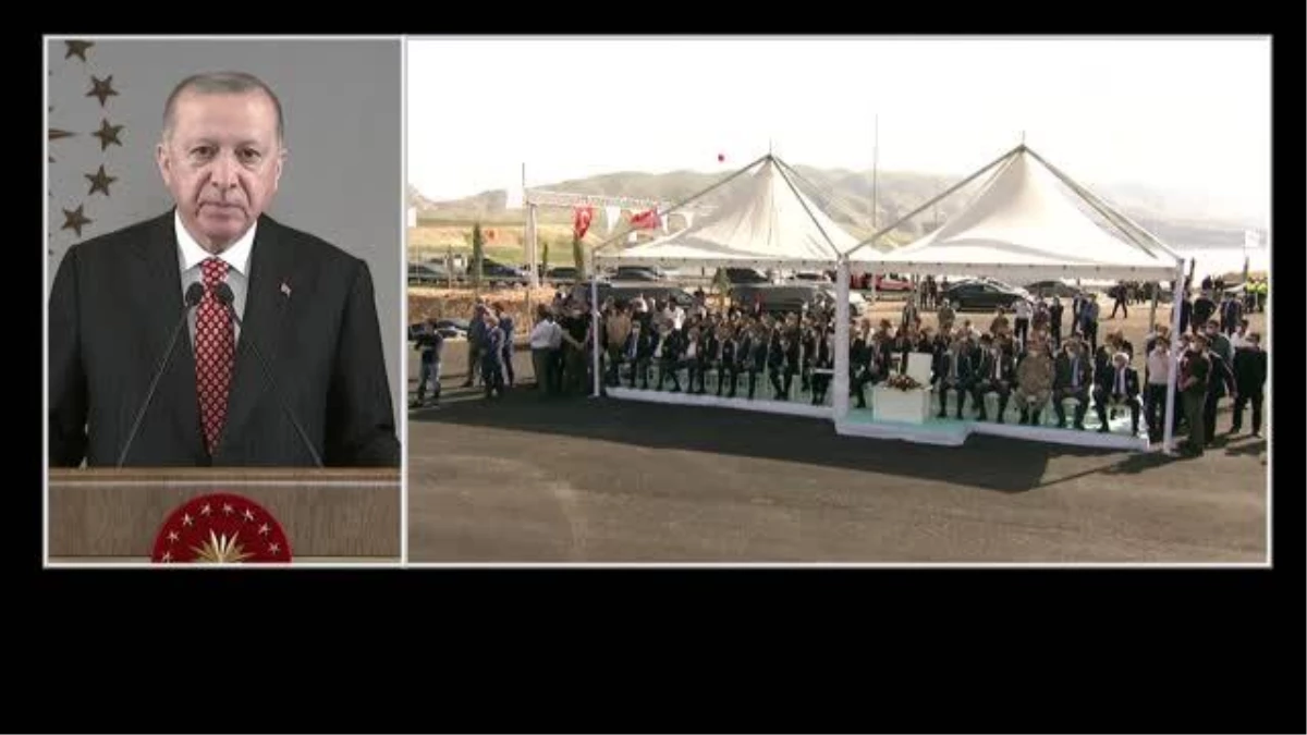 Cumhurbaşkanı Erdoğan, Hasankeyf-2 Köprüsü Açılış Töreni\'ne canlı bağlantıyla katıldı: (2)